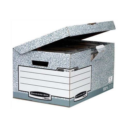 Bankers Box System Flip Top Maxi Grey 1181501 - Pack 10