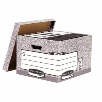 Bankers Box System Large Storage Box Grey 01810-FF - Pack 10
