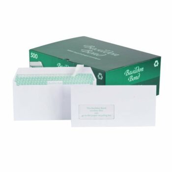Basildon Bond Envelopes DL Wallet Window White A80117 - Pack 500
