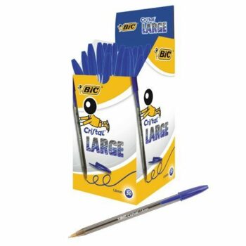 BIC Cristal Large Blue Ball Pen 880656 - Pack 50