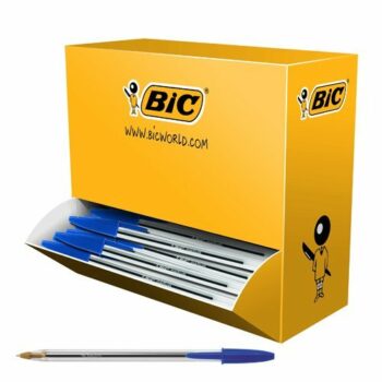 BIC Cristal Medium Blue Ball Pen BULK PACK 896039 - Pack 100