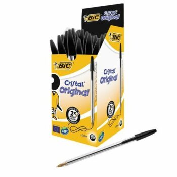 BIC Cristal Original Black Medium Ball Pen 8373632 - Pack 50