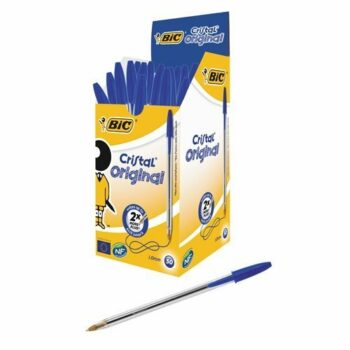 BIC Cristal Original Blue Medium Ball Pen 8373602 - Pack 50