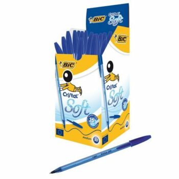 BIC Cristal Soft Blue Ball Pen 918519 - Pack 50
