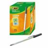 BIC ECOlutions Round Stic Black Ball Pen 893239 - Pack 60