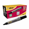 BIC Marking 2300 Black Permanent Markers Chisel Tip 820926 - Pack 12