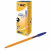 BIC Orange Original Fine Blue Ball Pen 1199110111 - Pack 20