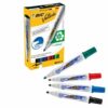 BIC Velleda 1701 Assorted Whiteboard Markers 904941 - Pack 4