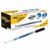 BIC Velleda 1721 Fine Black Whiteboard Markers 841842 - Pack 24
