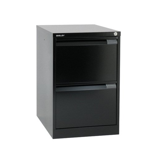 Bisley 2 Drawer Black Filing Cabinet Classic BS2E-33