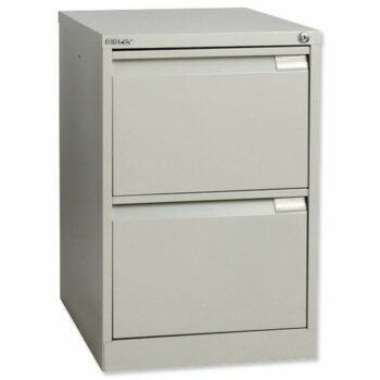 Bisley 2 Drawer Grey Filing Cabinet Classic BS2E-73
