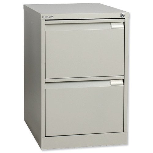 Bisley 2 Drawer Grey Filing Cabinet Classic BS2E-73