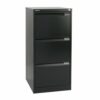 Bisley 3 Drawer Black Filing Cabinet Classic BS3E-33