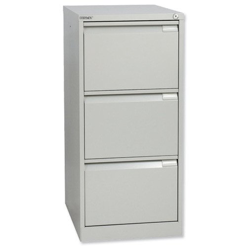 Bisley 3 Drawer Grey Filing Cabinet Classic BS3E-73