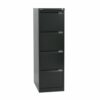 Bisley 4 Drawer Black Filing Cabinet Classic BS4E-33