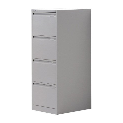 Bisley 4 Drawer Grey Filing Cabinet Classic BS4E-73