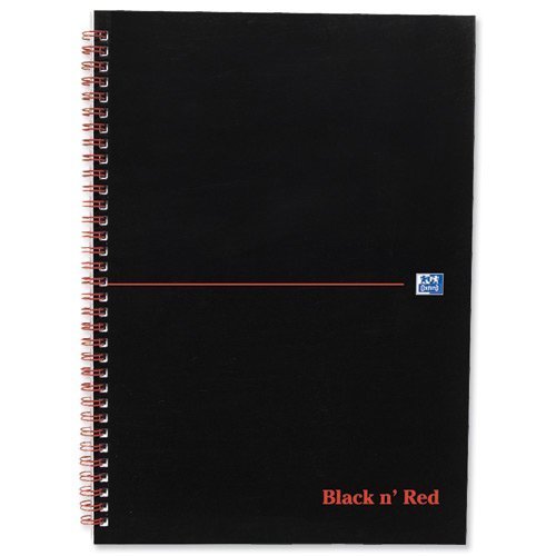 BlackNRed Card A4 Ruled Wirebound Notebook 100080174 - Pack 10