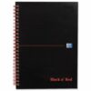 BlackNRed Card A5 Ruled Wirebound Notebook 100080155 - Pack 10
