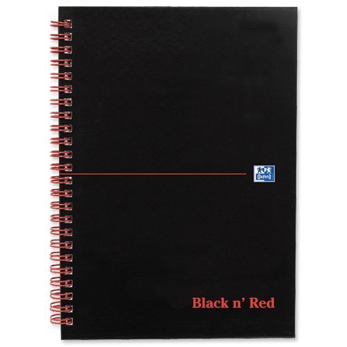 BlackNRed Card A5 Ruled Wirebound Notebook 100080155 - Pack 10