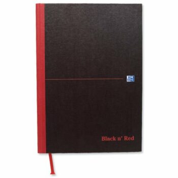 BlackNRed Casebound A4 Smart Ruled Notebook 100080428