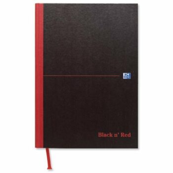 BlackNRed Casebound A5 Ruled Notebook 100080459 - Pack 5