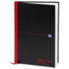 BlackNRed Casebound Recycled A4 Ruled Notebook 100080530 - Pack 5