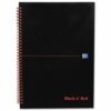BlackNRed Glossy A4 Ruled Wirebound Notebook 100103711 - Pack 5