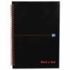 BlackNRed Glossy A6 Ruled Wirebound Notebook 100080448 - Pack 5