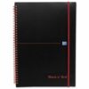 BlackNRed Polypropylene A4 Ruled Wirebound Notebook 100080166 - Pack 5