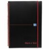 BlackNRed Polypropylene A5 Ruled Wirebound Notebook 100080140 - Pack 5