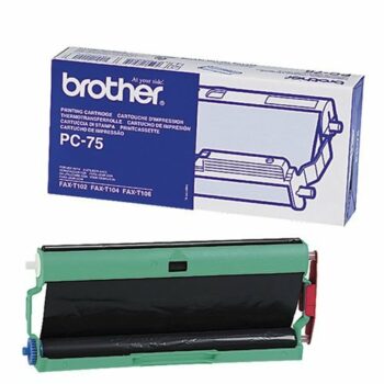 Brother Fax Thermal Ribbon Cartridge Black PC-75