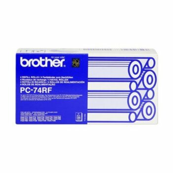 Brother Fax Thermal Ribbon Cartridge Refill Black PC-74RF - Pack 4