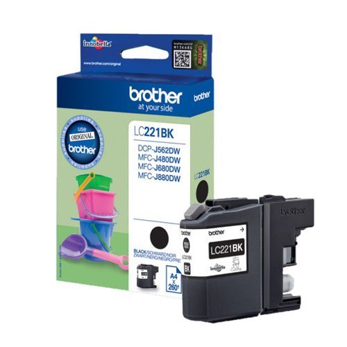 Brother Inkjet Cartridge Black LC-221BK LC221BK