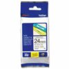 Brother P-touch TZE Label Tape 24mmx8m Black on White TZE251