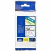 Brother P-touch TZE Label Tape 36mmx8m Black on White TZE261