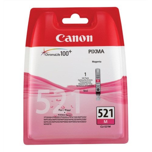 Canon Inkjet Cartridge Magenta CLI-521M 2935B001AA