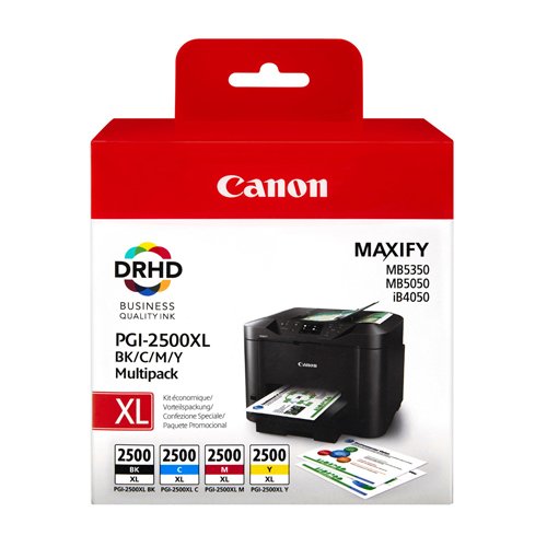 Canon Inkjet Cartridges Black / Cyan / Magenta / Yellow / Black PGI-2500XL 9254B004AA