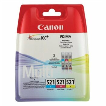 Canon Inkjet Cartridges Cyan / Magenta / Yellow CLI-521 2934B007