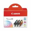 Canon Inkjet Cartridges Cyan / Magenta / Yellow CLI-8CMY 0621B026