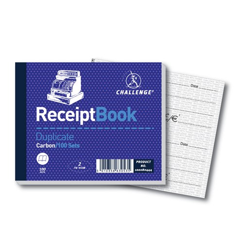 Challenge Receipt Books Duplicate (100 Sets) 100080444 - Pack 5