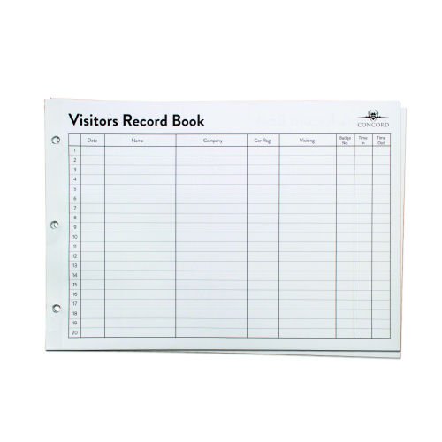 Concord CD14 Visitors Book Refill Sheets - Pack 50 85801/CD14P