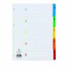 Concord Classic Colour A4 1-5 Index Dividers Punched Card 00201/CS2