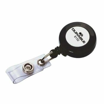 Durable Badge Reel Charcoal 815258 - Pack 10