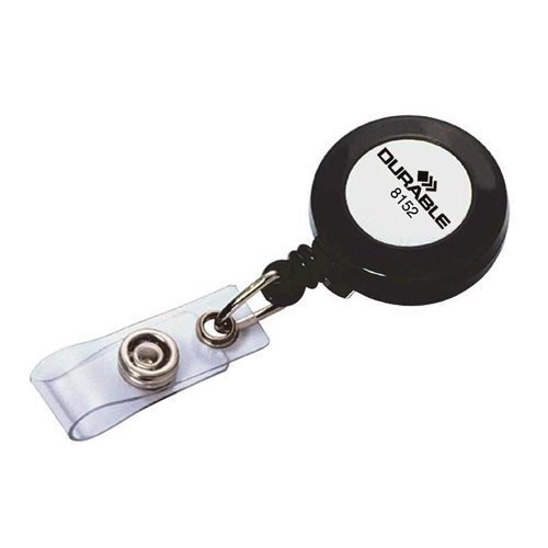 Durable Badge Reel Charcoal 815258 - Pack 10