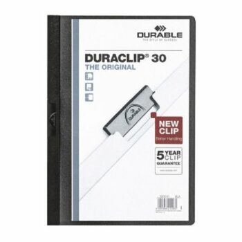 Durable Duraclip 30 Black A4 3mm 220001 - Pack 25