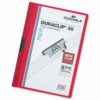 Durable Duraclip 30 Red A4 3mm 220003 - Pack 25