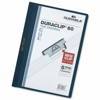 Durable Duraclip 60 Dark Blue A4 6mm 220928 - Pack 25