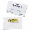 Durable Magnetic Name Badges 90x54mm 811719 - Pack 25