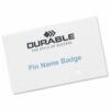Durable Name Badges with Pin 75x40mm 800819 - Pack 100