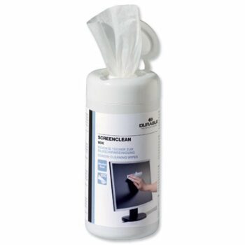 Durable Screenclean Tub 100 Cleaning Wipes 573602